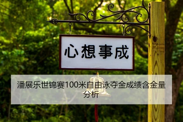 潘展乐世锦赛100米自由泳夺金成绩含金量分析